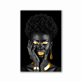 Black and Gold by Adrian Vieriu framed mural artwork