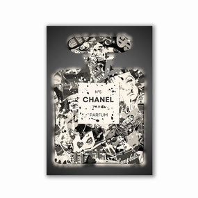 Black and White Number by RS Artist framed mural artwork