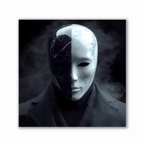 Black and White Phantom by Dj vu framed mural artwork