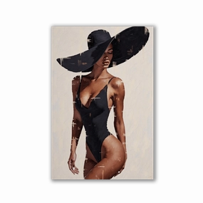 Black Beauty No2 by Adrian Vieriu framed mural artwork