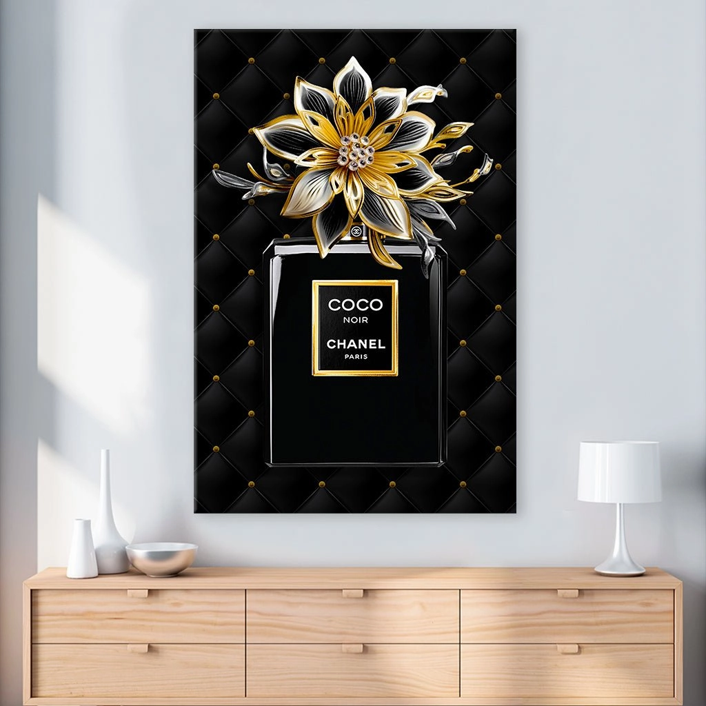 Black Chanel Bottle by Adrian V