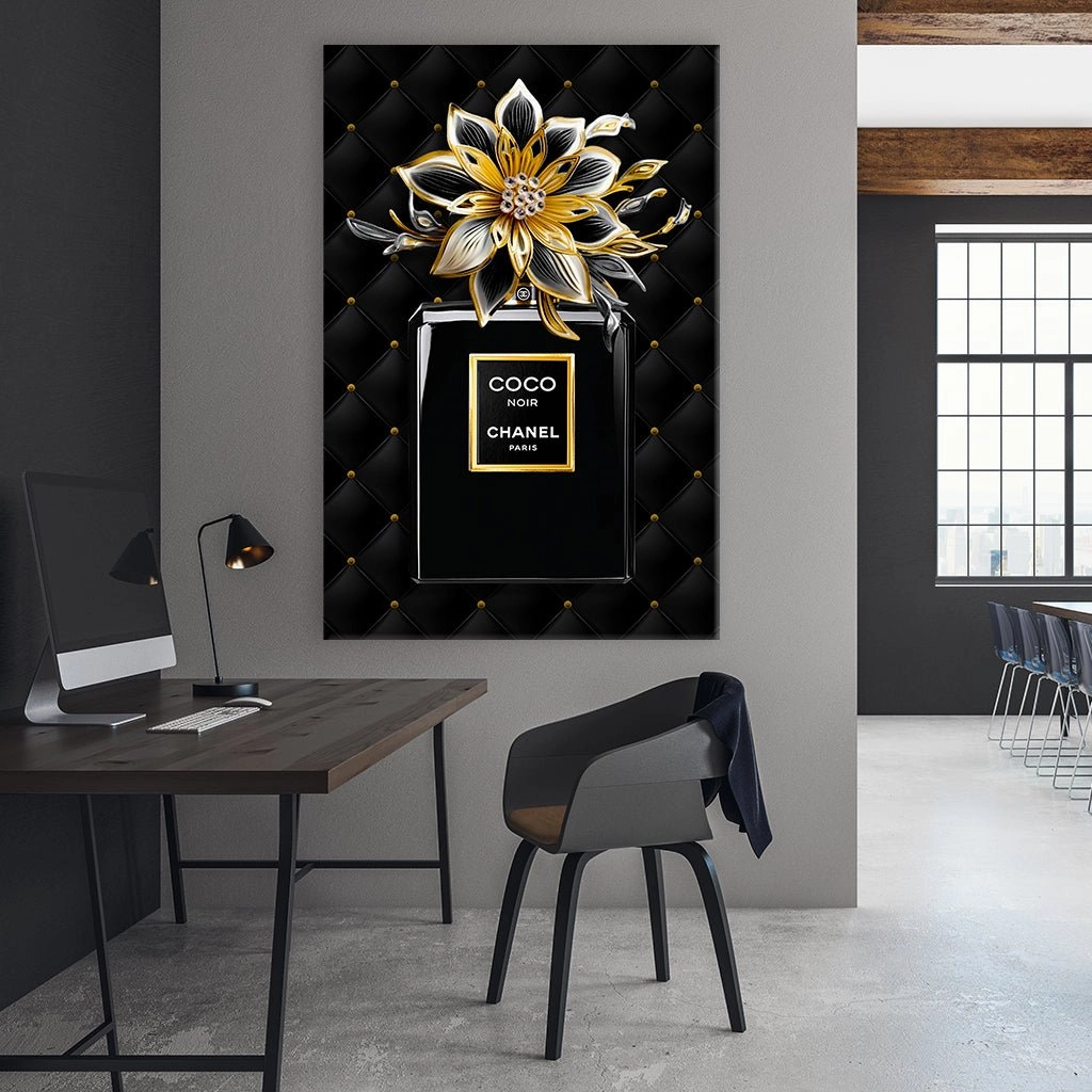 Black Chanel Bottle by Adrian V
