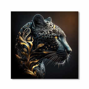 Black Panther by Himmelmiez framed mural artwork