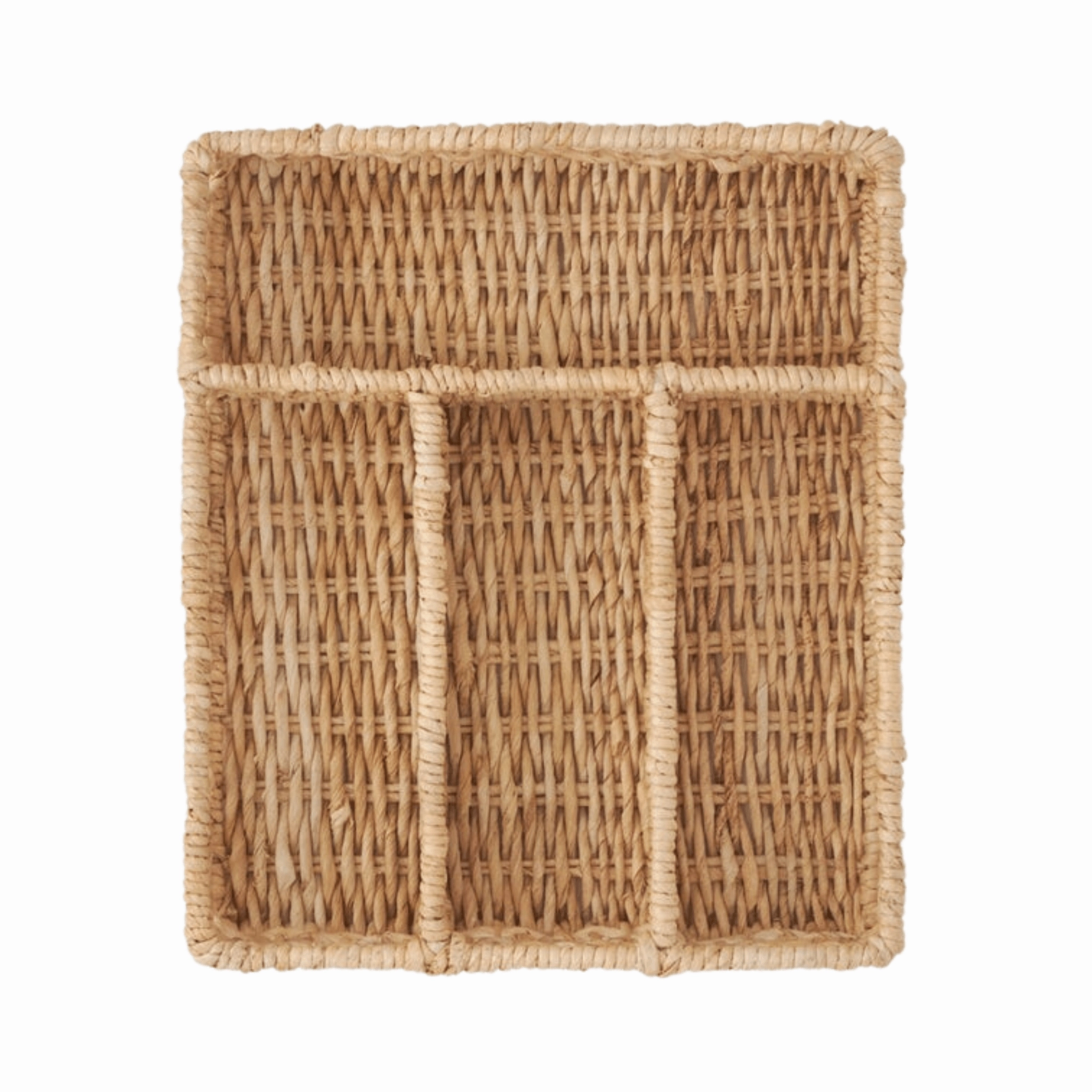 Bleached Banana Bark Flatware Tray cute desktop display