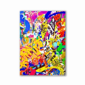 Bling Graffiti by RS Artist framed mural artwork