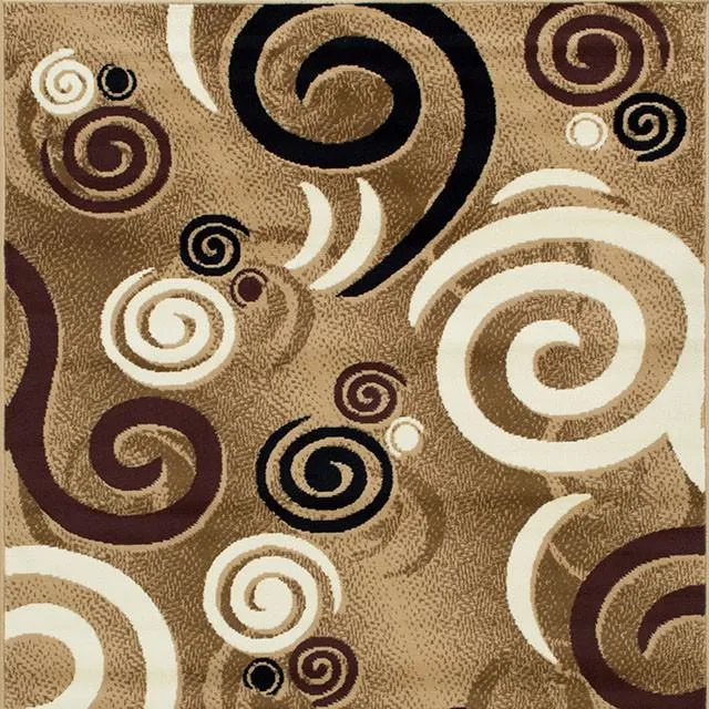 Blitar Brown 5' X 7' Area Rug neutral everyday carpet