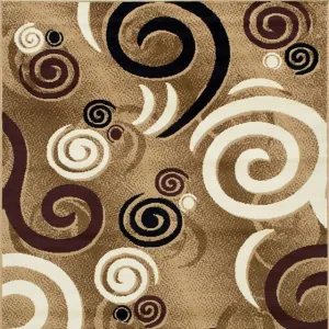 Blitar Brown 5' X 7' Area Rug neutral everyday carpet