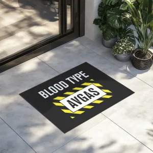 Blood Type AVGAS Designed Door Mats door entrance rug