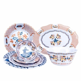 Blooming Sunset Pagoda Melamine Dinnerware Collection cute desktop display