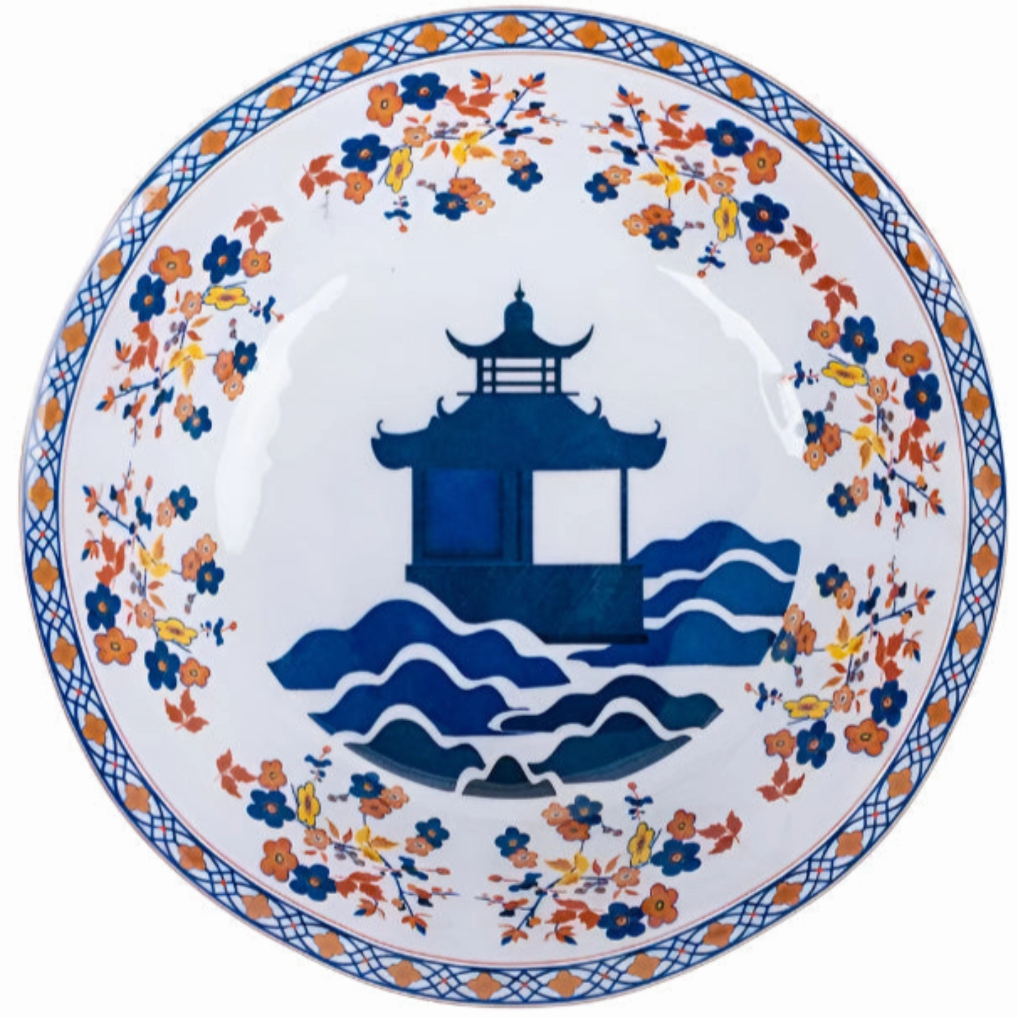 Blooming Sunset Pagoda Melamine Dinnerware Collection
