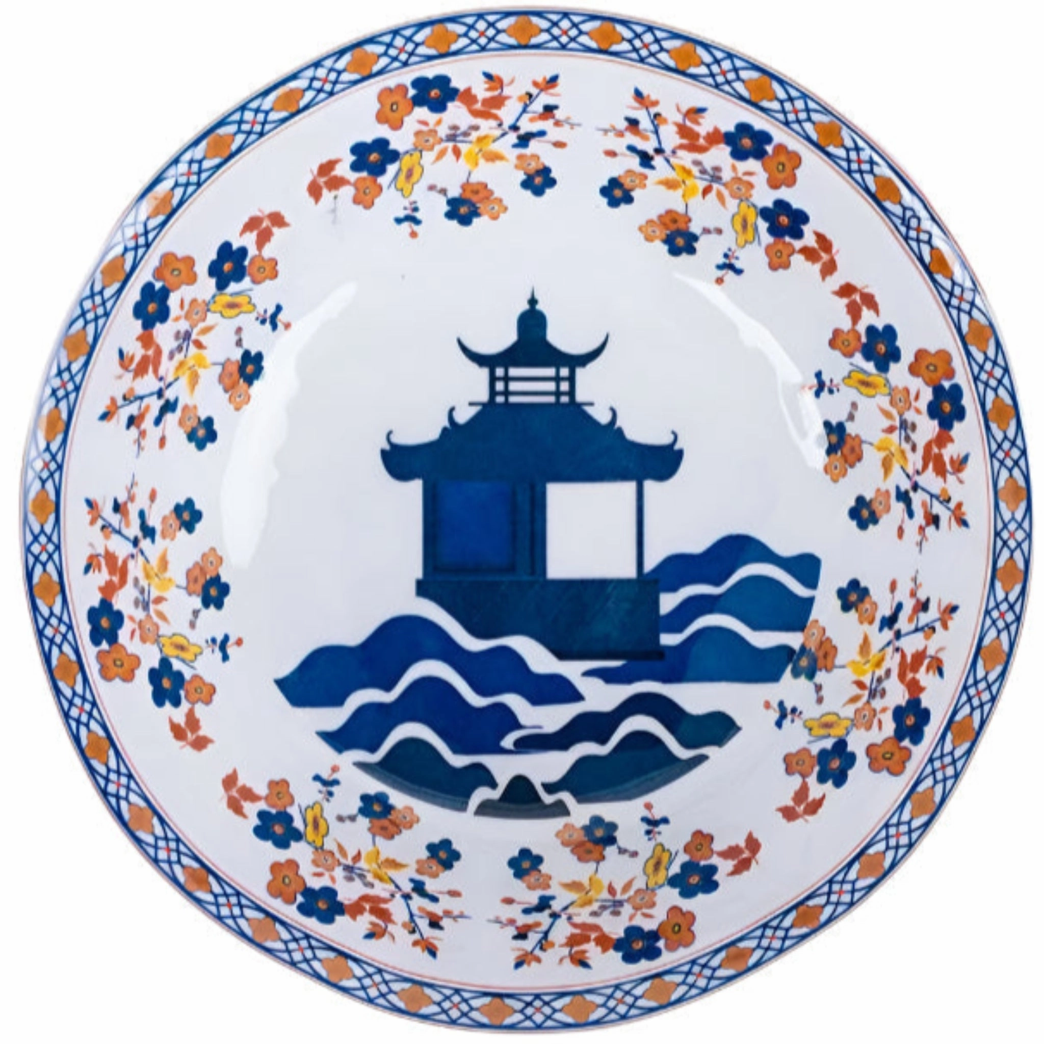 Blooming Sunset Pagoda Melamine Dinnerware Collection