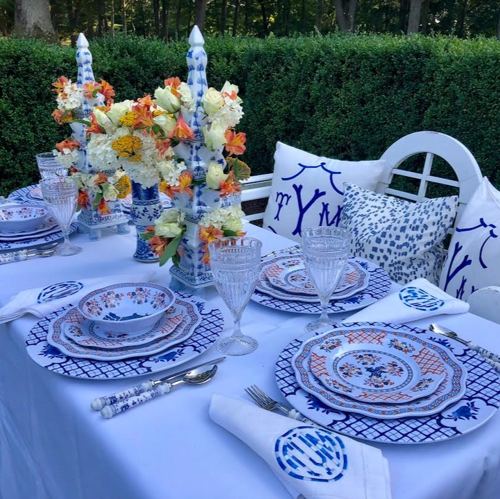 Blooming Sunset Pagoda Melamine Dinnerware Collection