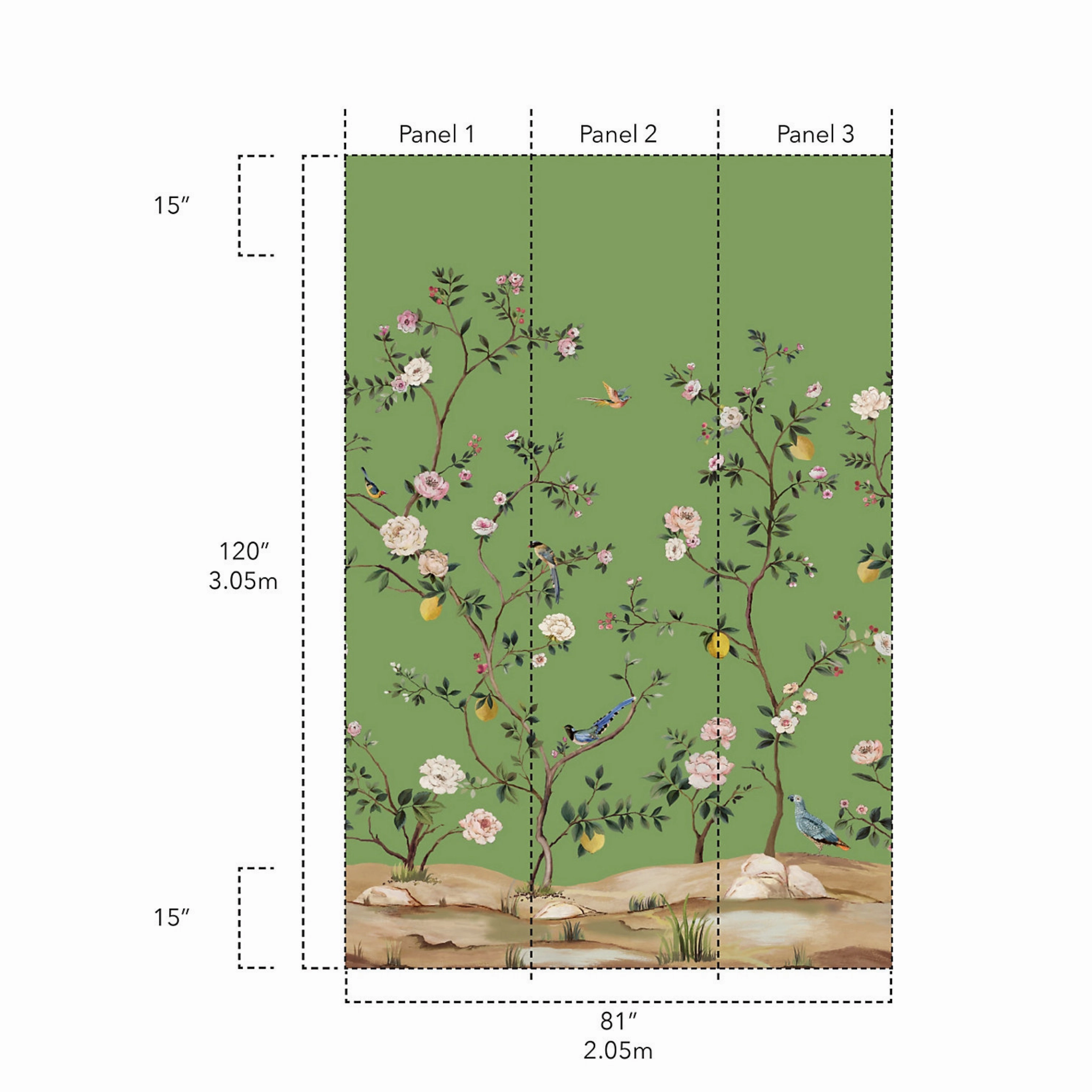 Blossom Chinoiserie Mural