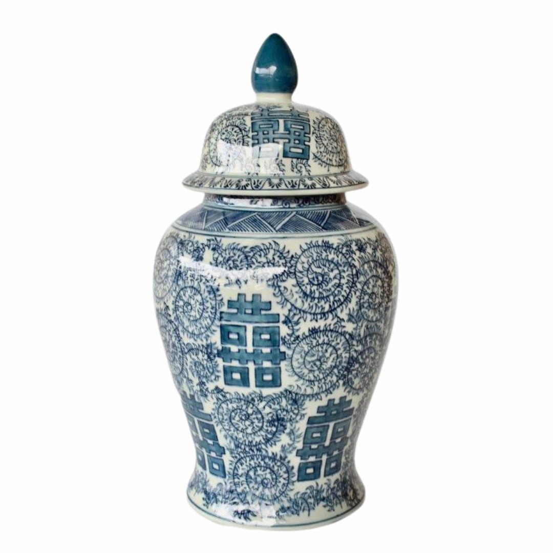 Blue & White Chinese Ginger Jar 48x22cm