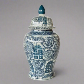 Blue & White Chinese Ginger Jar 48x22cm decorative home ornament