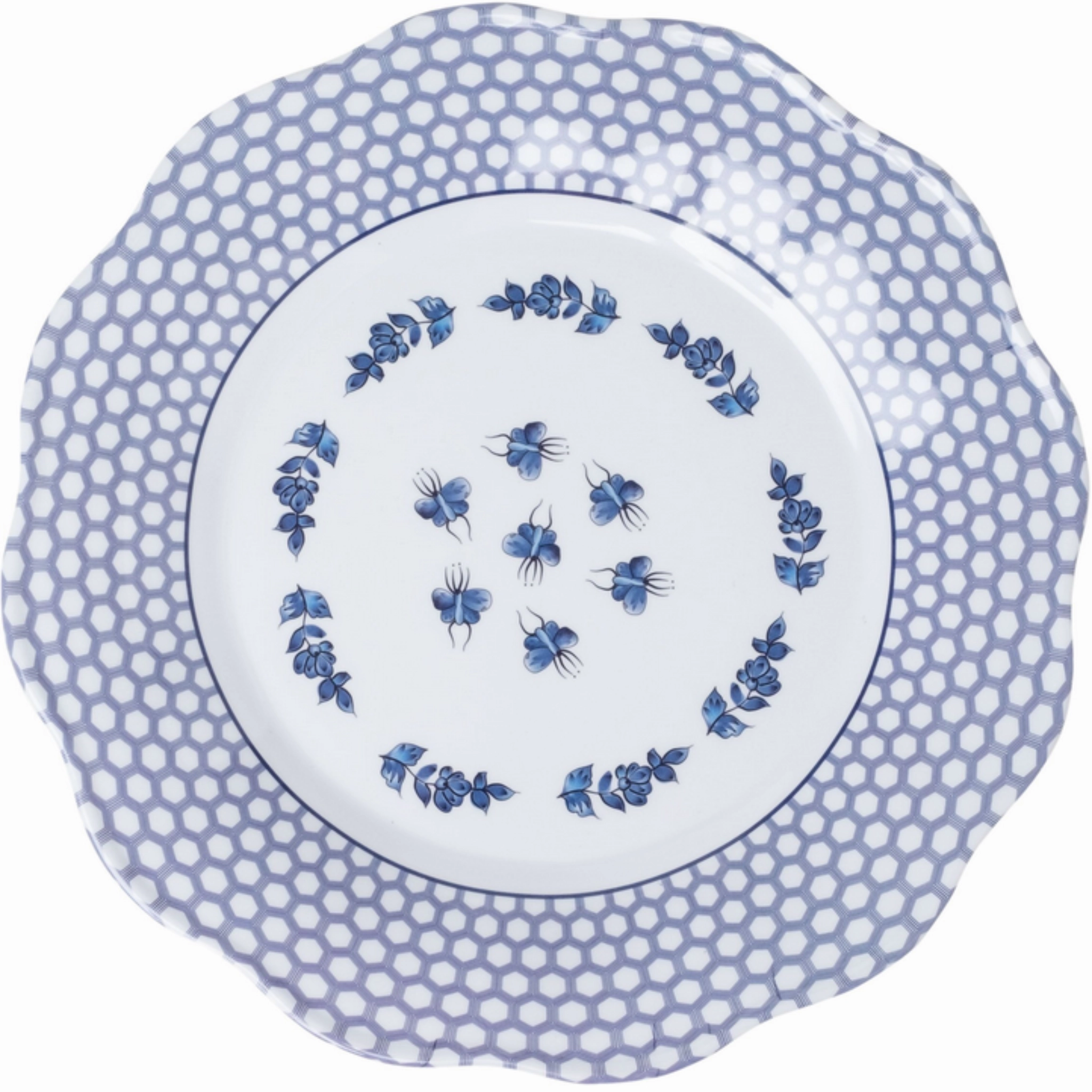 Blue and White Figurine Melamine Dinnerware Collection
