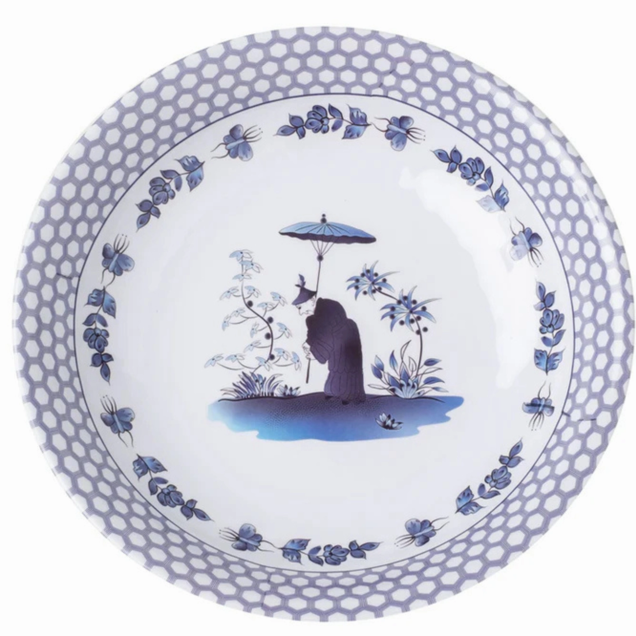Blue and White Figurine Melamine Dinnerware Collection