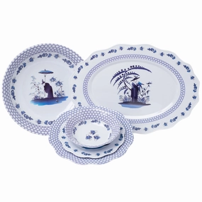 Blue and White Figurine Melamine Dinnerware Collection mini desktop sculpture