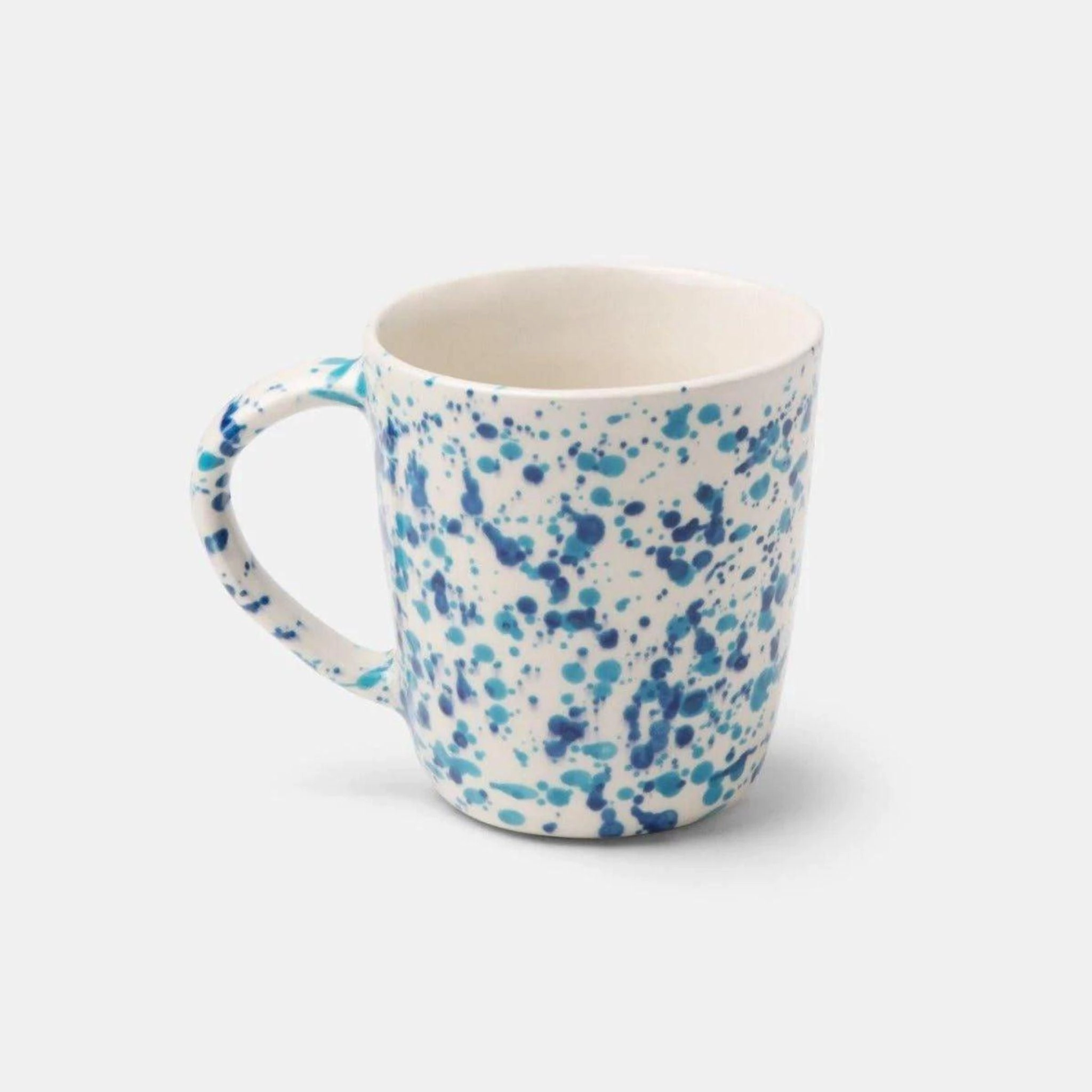 Blue and White Splatter Design Dinnerware Set