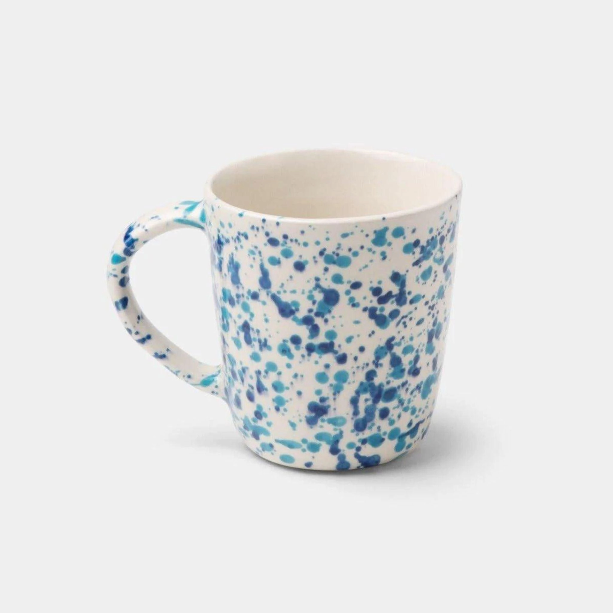Blue and White Splatter Design Dinnerware Set