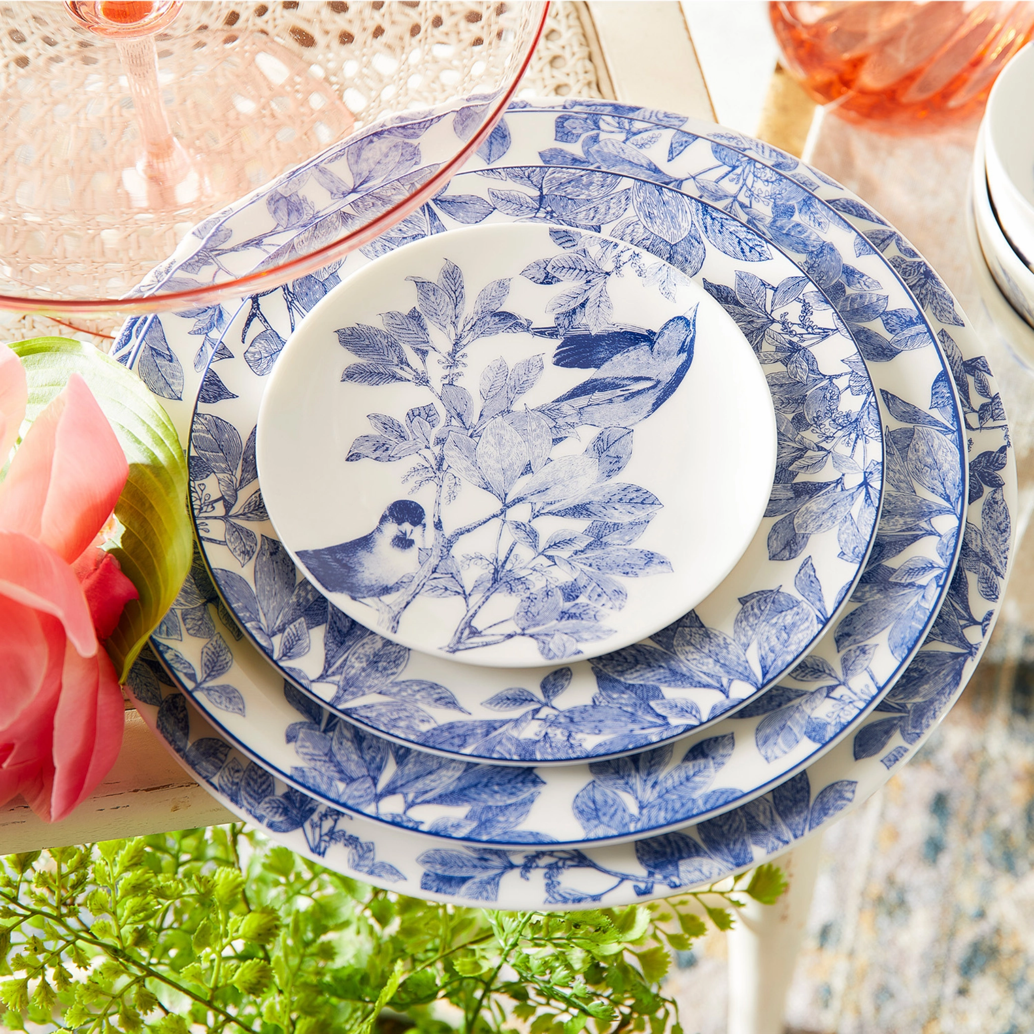 Blue Arbor Salad Plate