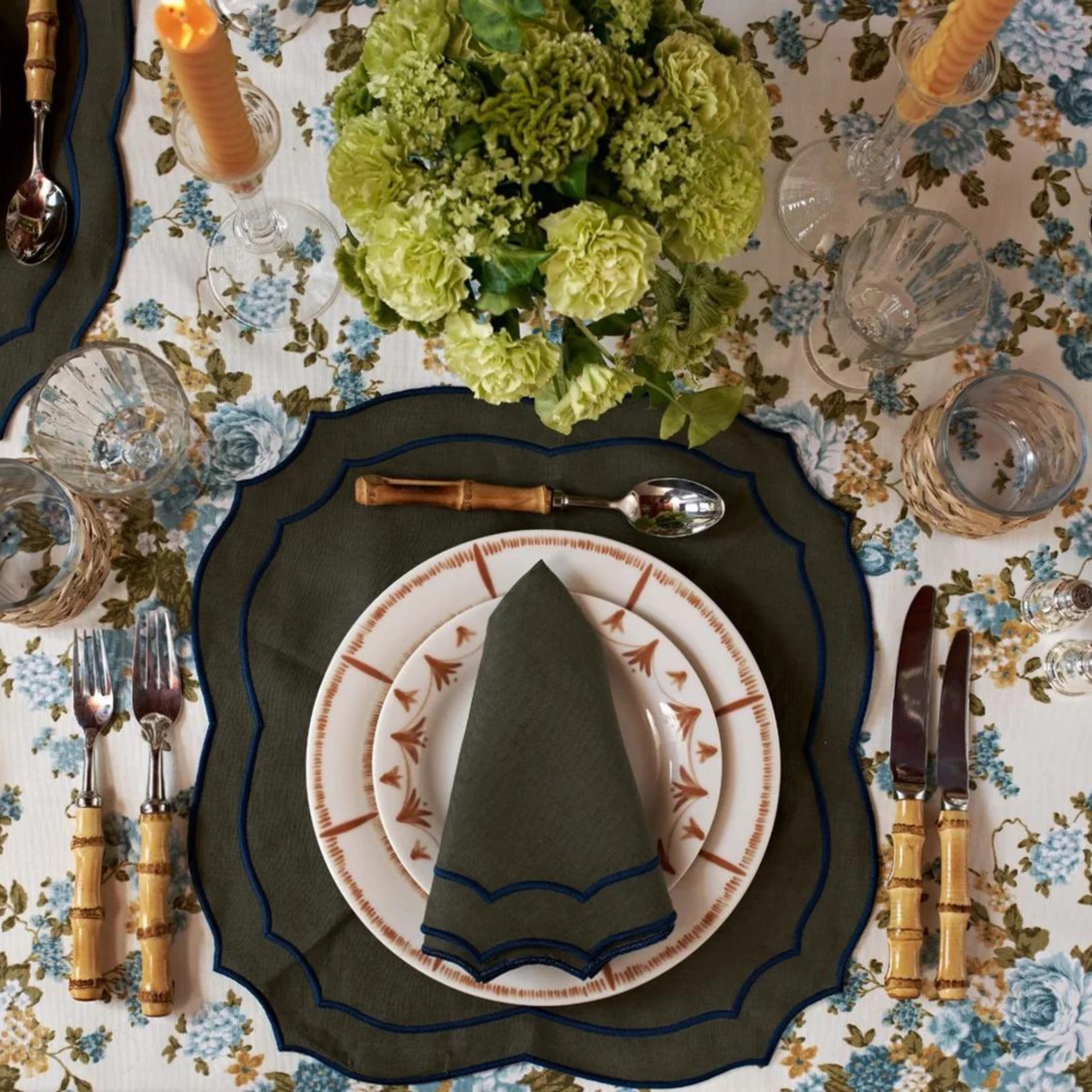 Blue Bouquet Tablecloth