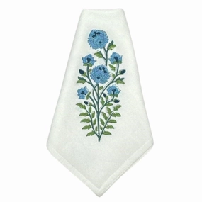 Blue Flower Motif Napkin, Set of 4 cute desktop display