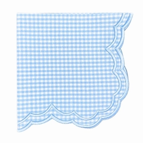 Blue Gingham Bettina Napkin, Set of 4 cute desktop display