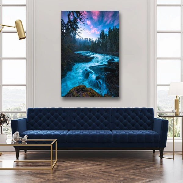 Blue Hour Cascades by Calibreus