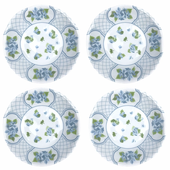 Blue Hydrangea Melamine Dinnerware Collection