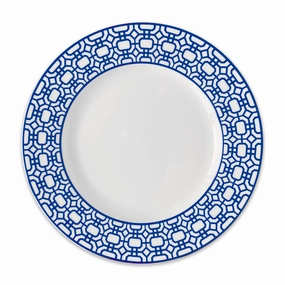 Blue Newport Garden Gate Rimmed Salad Plate mini desktop sculpture