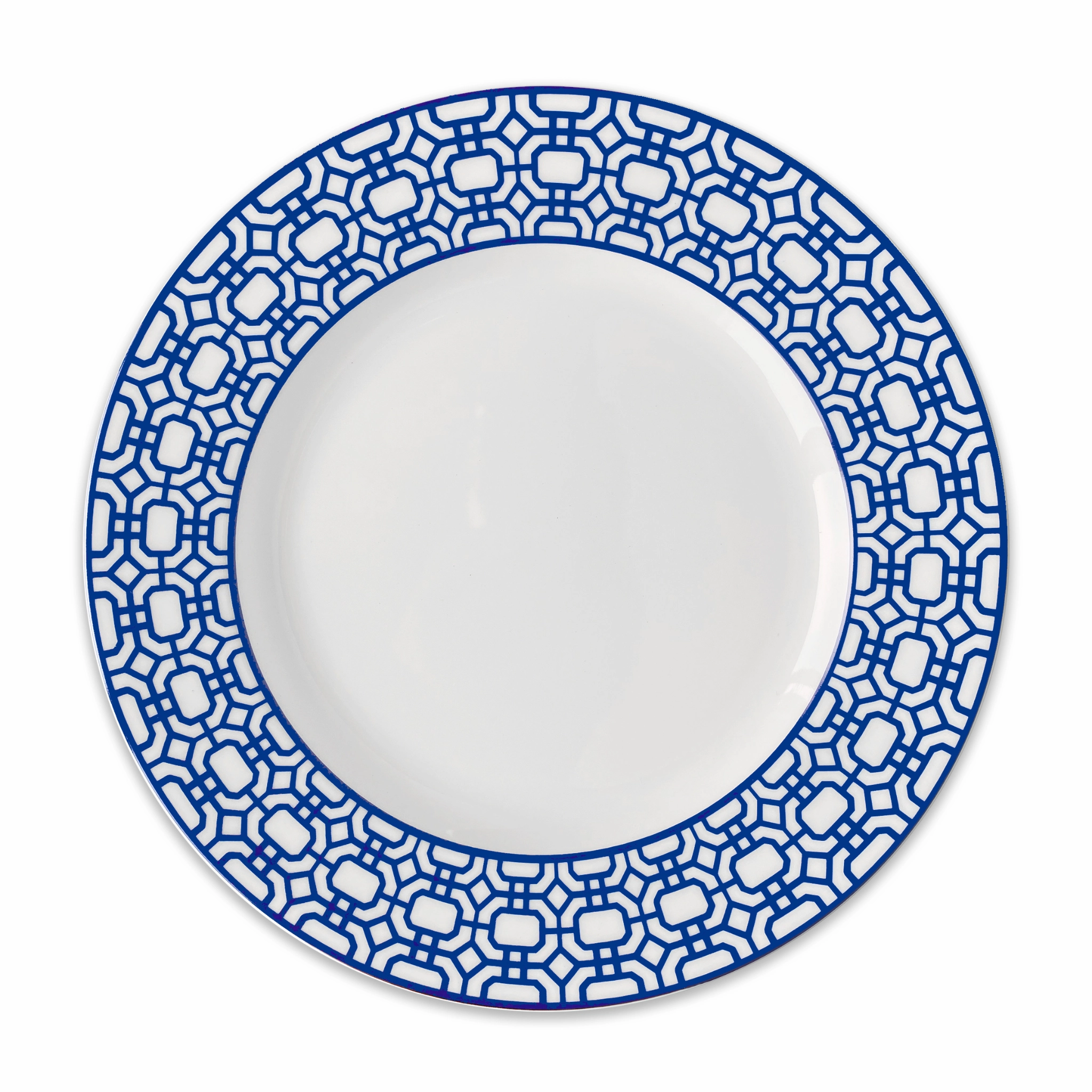 Blue Newport Garden Gate Rimmed Salad Plate mini desktop sculpture