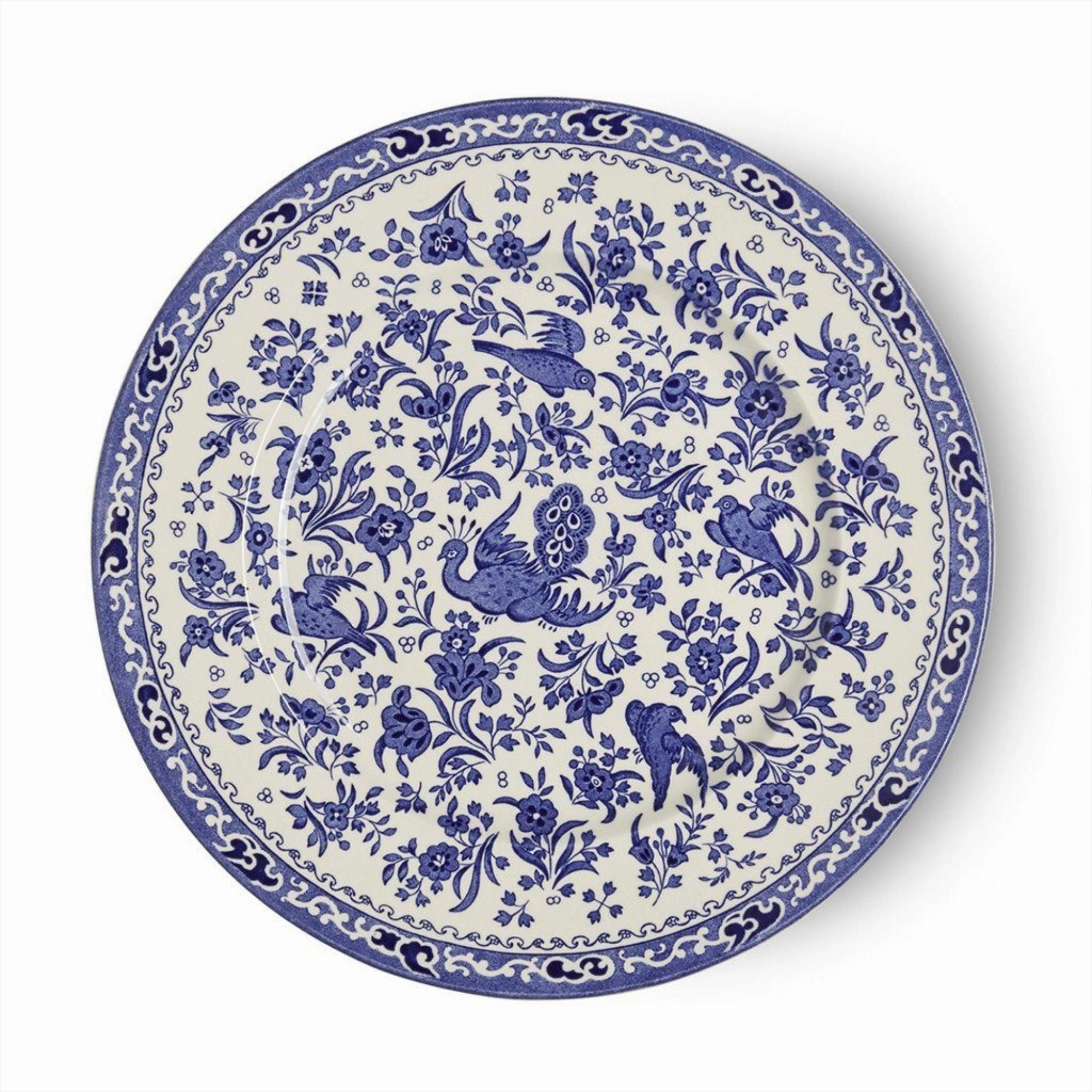 Blue Regal Peacock Plate