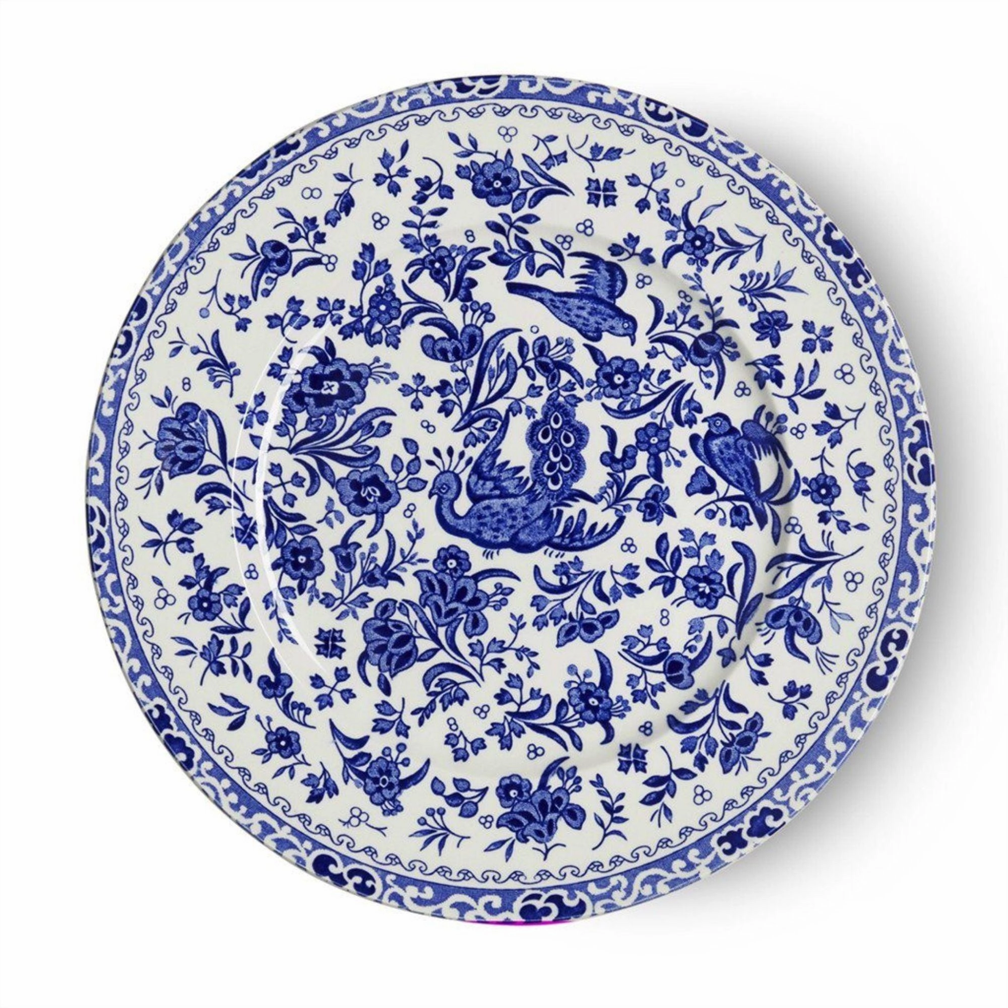 Blue Regal Peacock Plate
