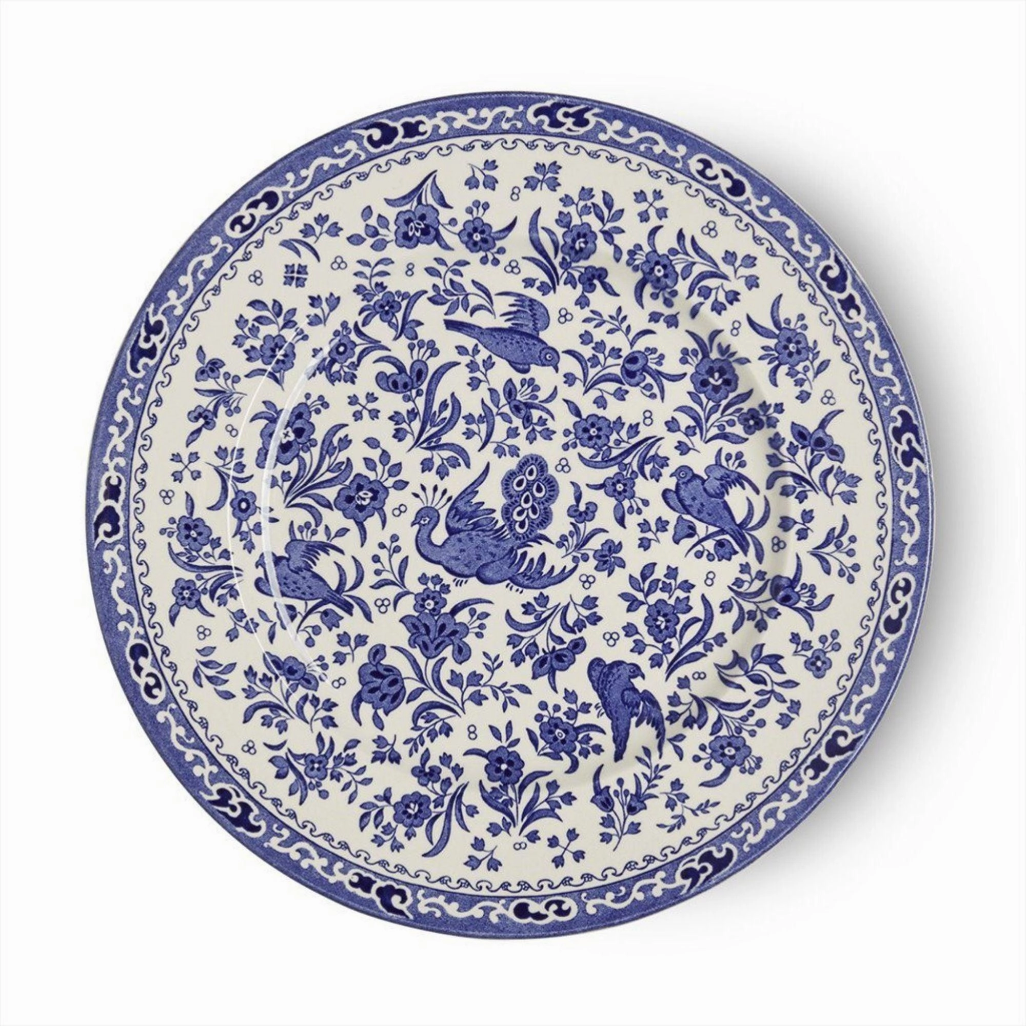 Blue Regal Peacock Plate