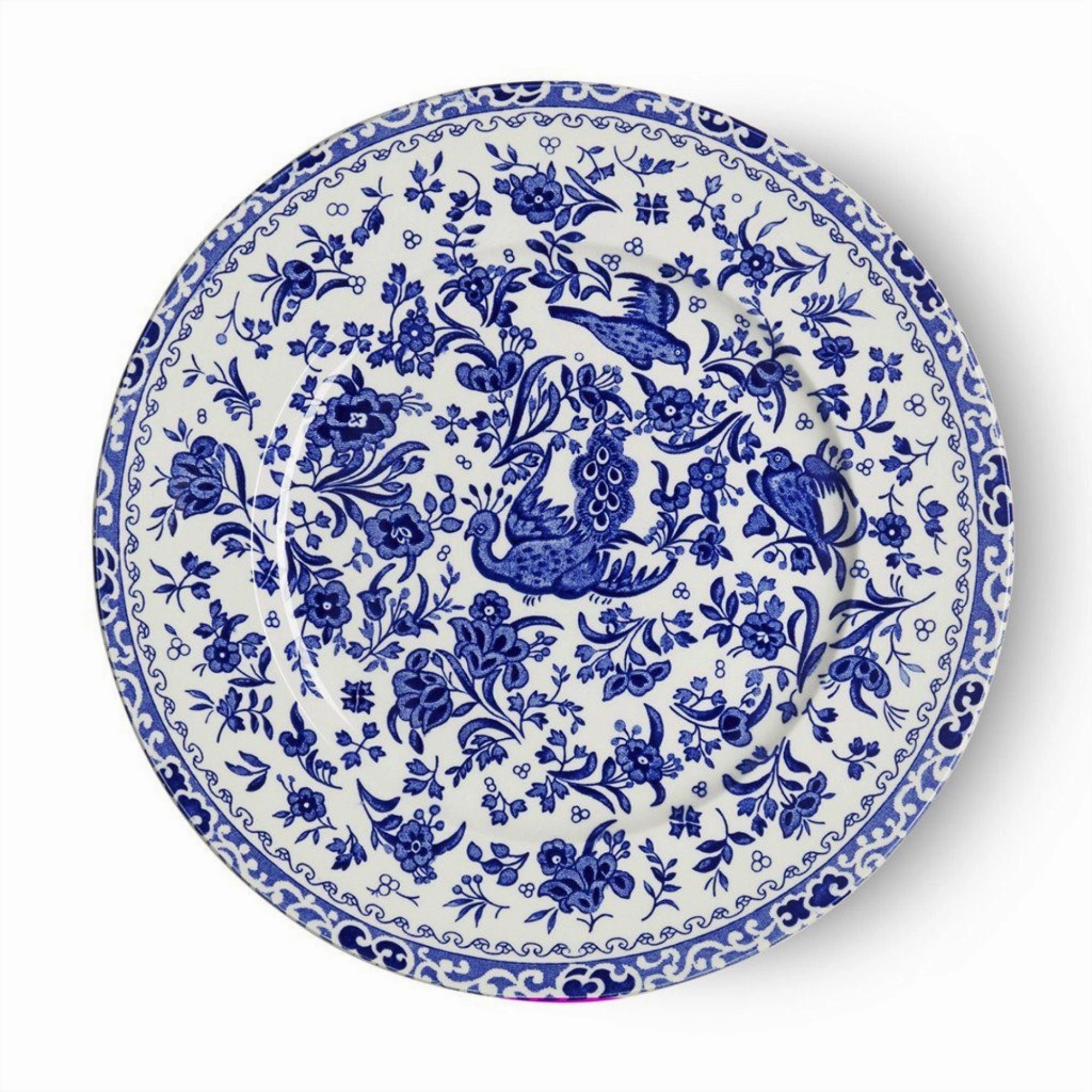 Blue Regal Peacock Plate