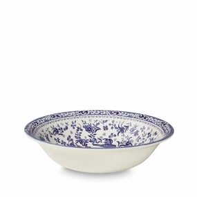 Blue Regal Peacock Pudding / Soup Bowl mini desktop sculpture