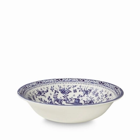 Blue Regal Peacock Pudding / Soup Bowl cute desktop display