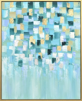 Blue Shades Handmade Oil Painting artistic wall mural