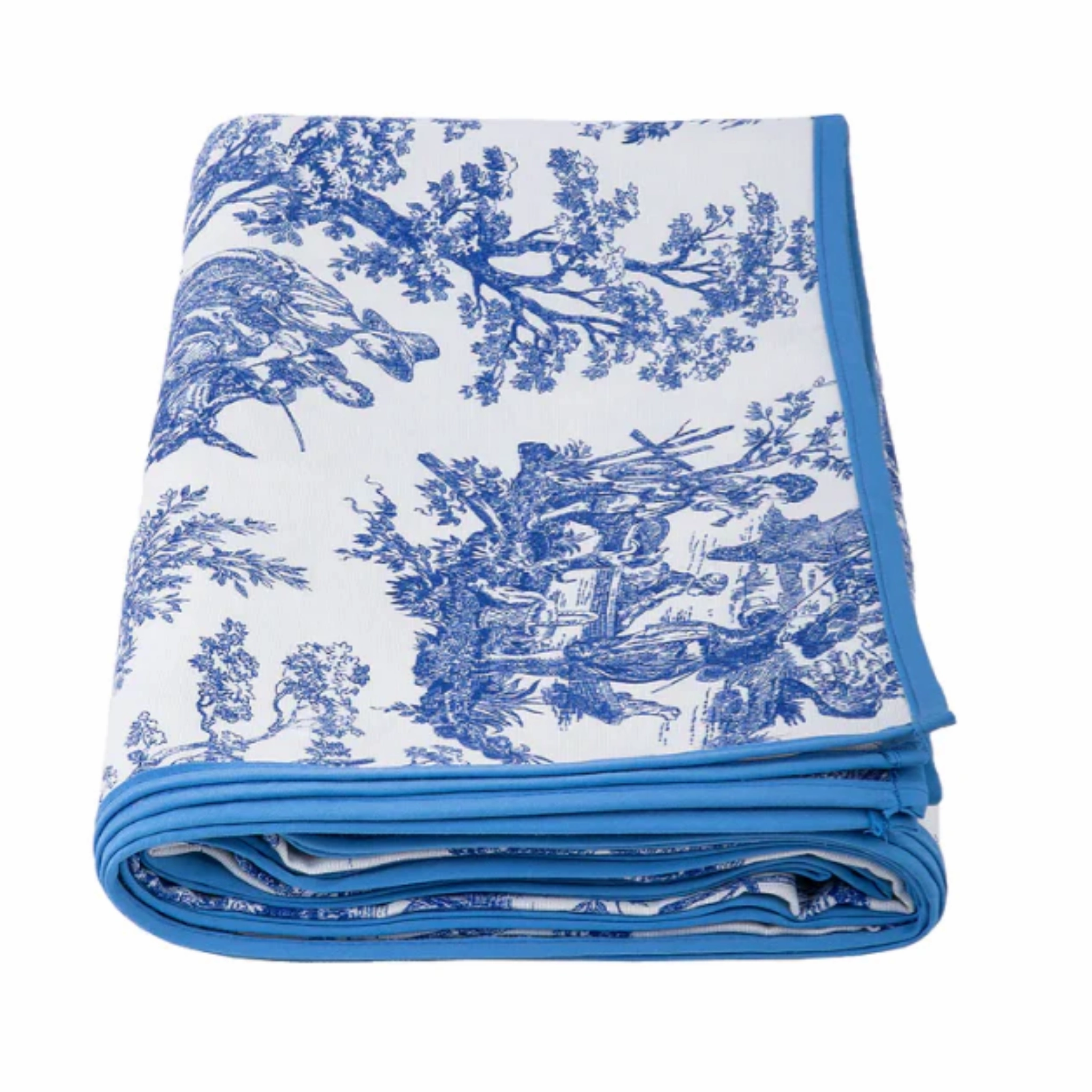 Blue Toile Tablecloth