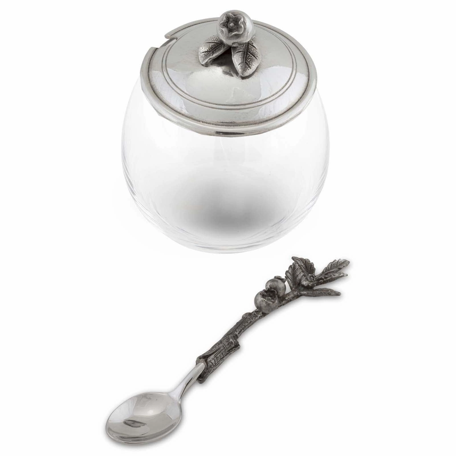 Blueberry Jam Jar with Spoon