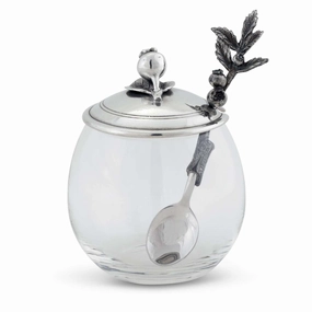 Blueberry Jam Jar with Spoon mini desktop sculpture