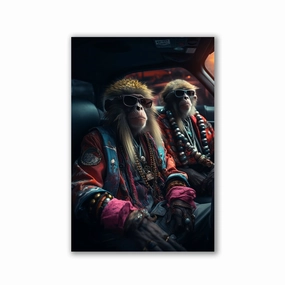 Boom and Bap by Juliano de Araujo framed mural artwork