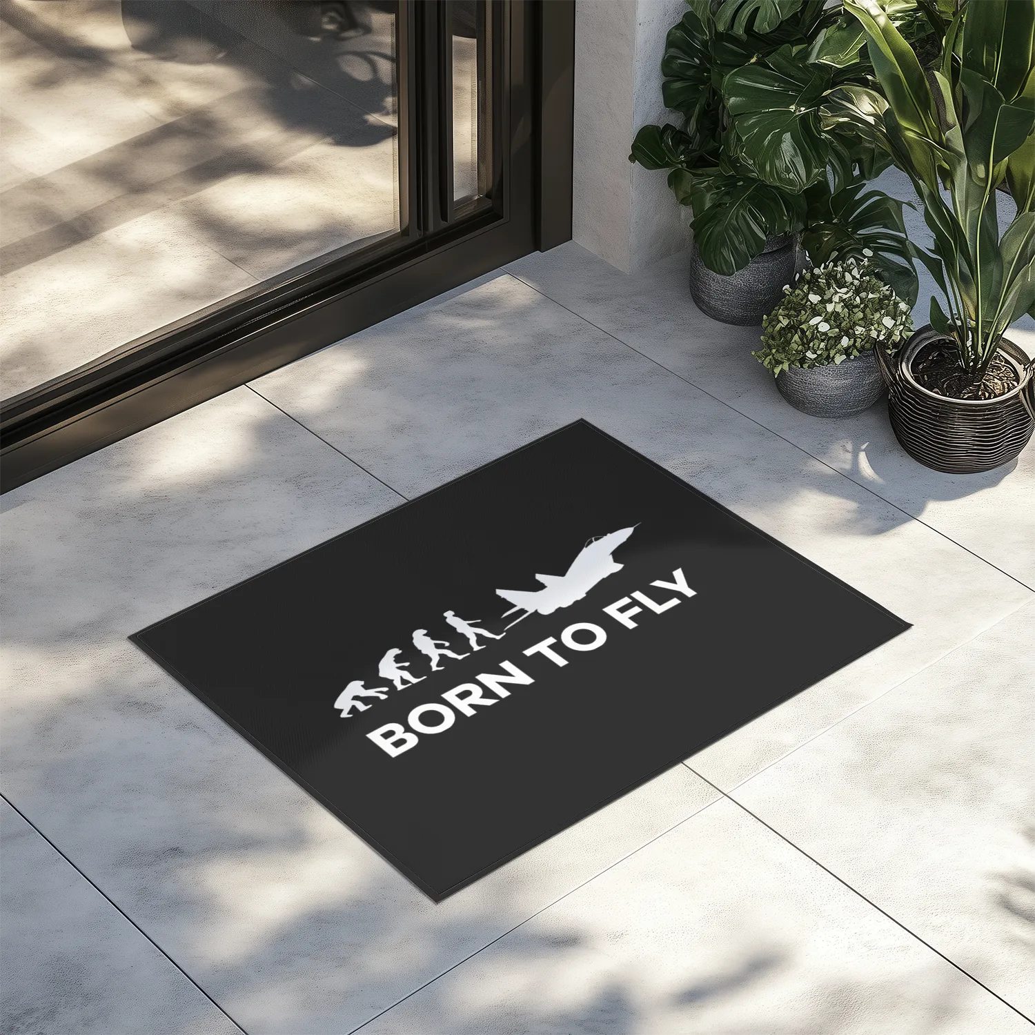Born To Fly Military Designed Door Mats door entrance rug