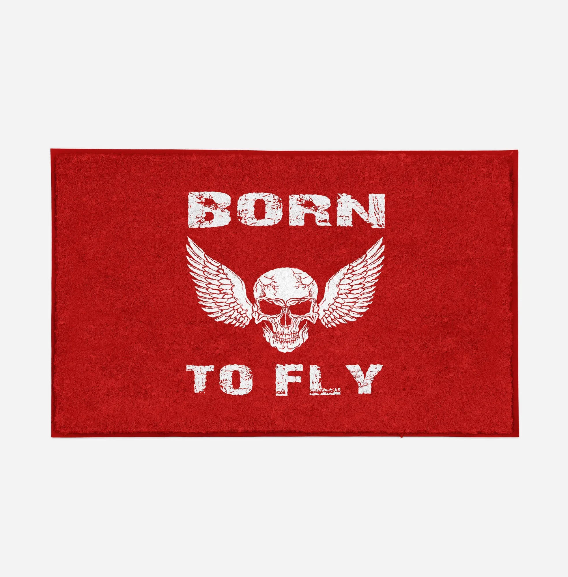 Born To Fly SKELETON Designed Door Mats