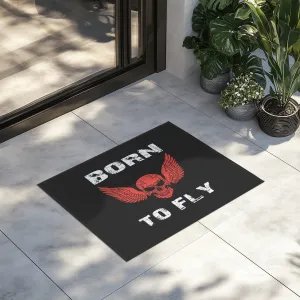 Born To Fly SKELETON Designed Door Mats door entrance rug