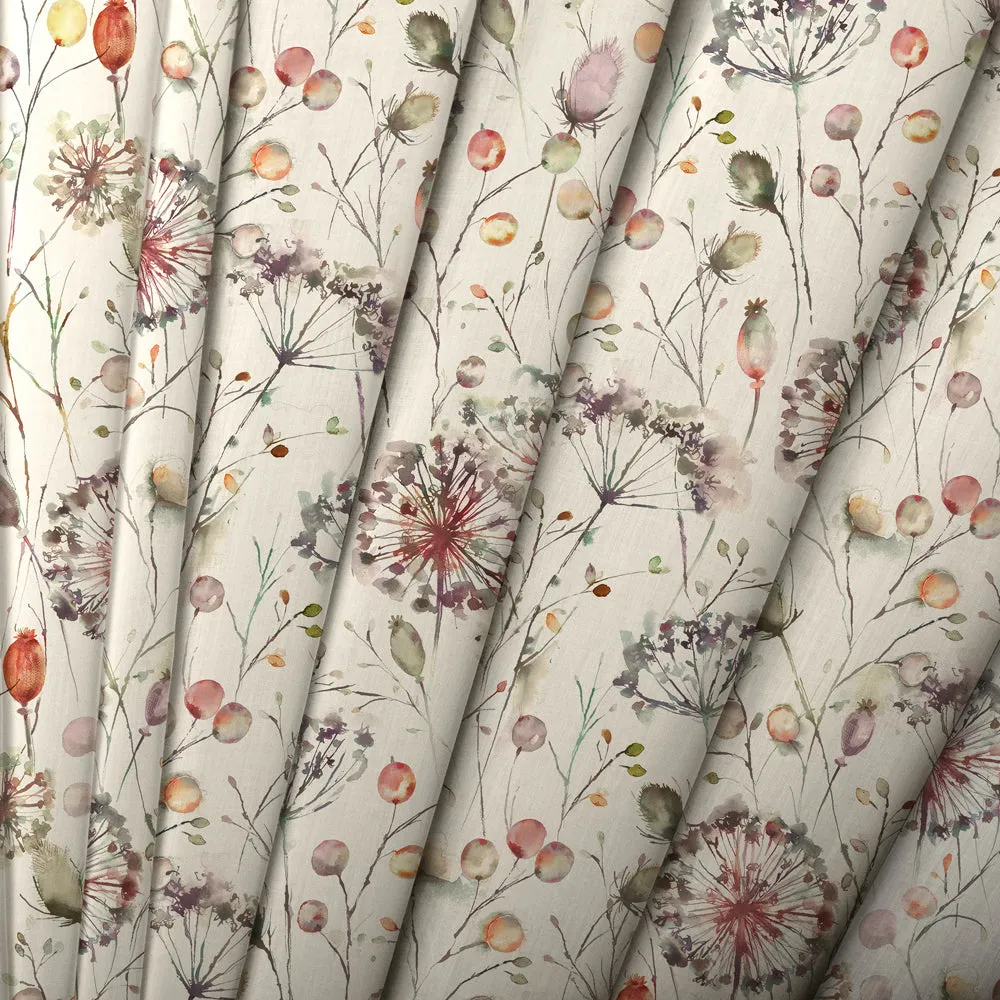 Boronia Printed Cotton Made to Measure Roman Blinds Boysenberry