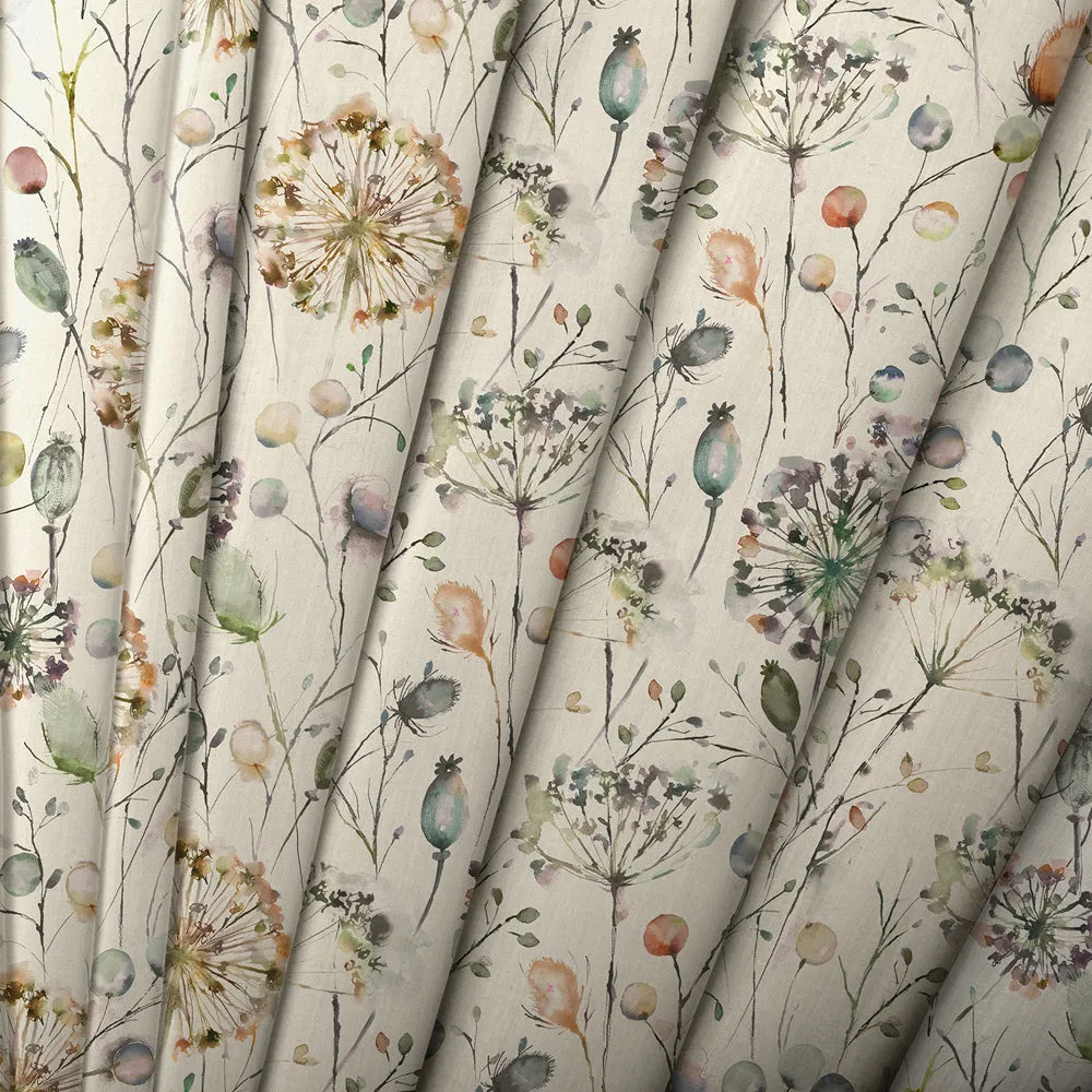 Boronia Printed Cotton Made to Measure Roman Blinds Coral/Cloud