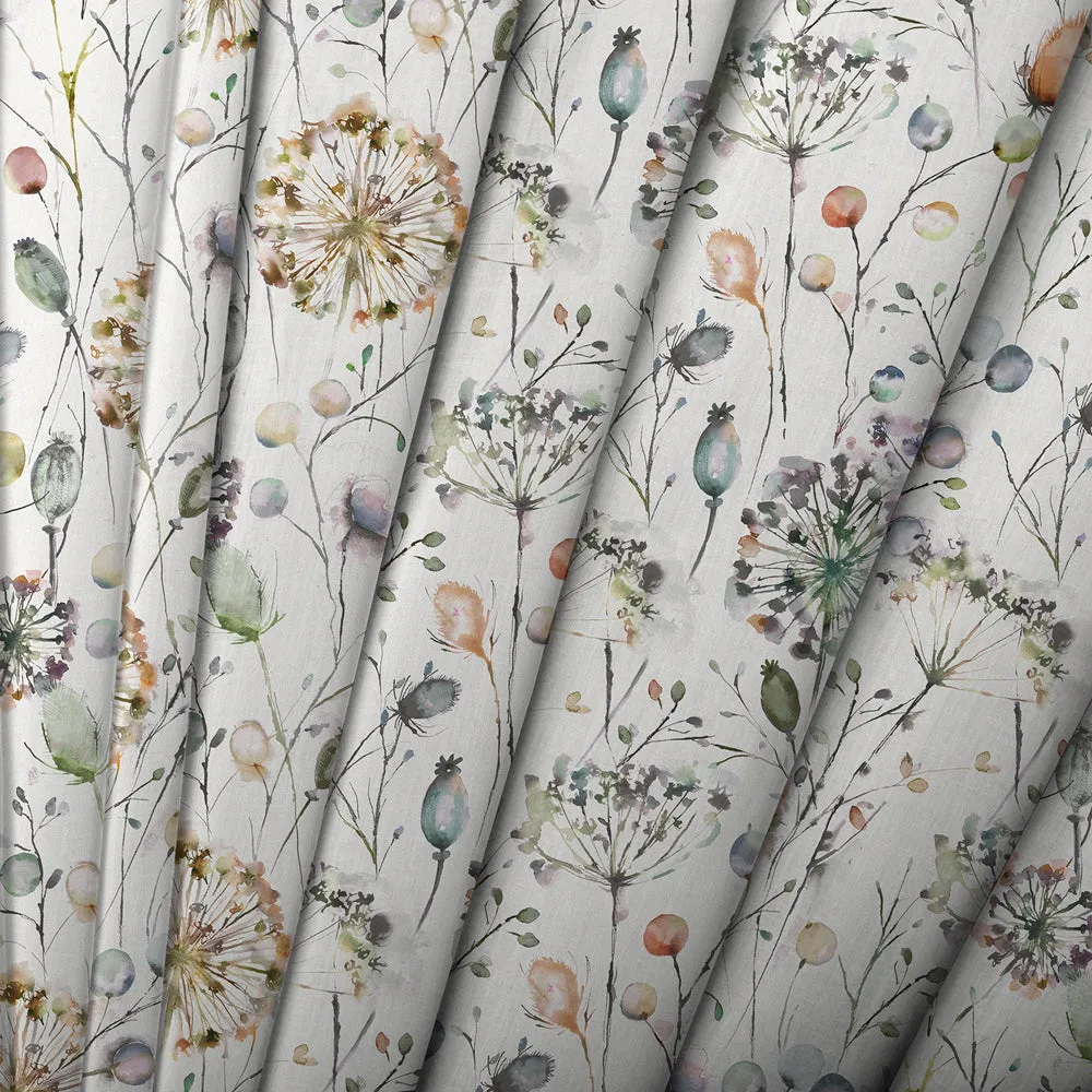Boronia Printed Cotton Made to Measure Roman Blinds Coral/Cloud/Cream
