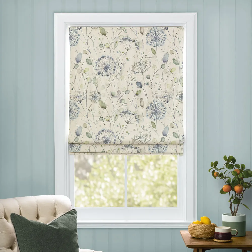 Boronia Printed Cotton Made to Measure Roman Blinds Crocus